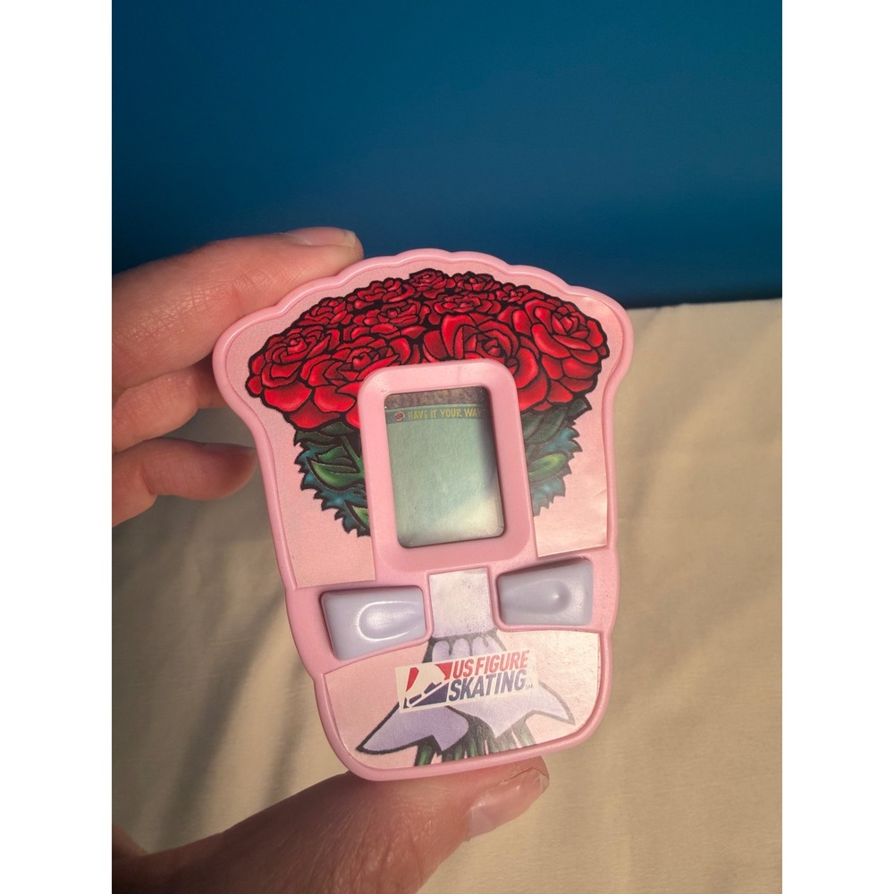 Vintage 2005 Burger King US Figure Skating Handheld Electronic Game Roses works